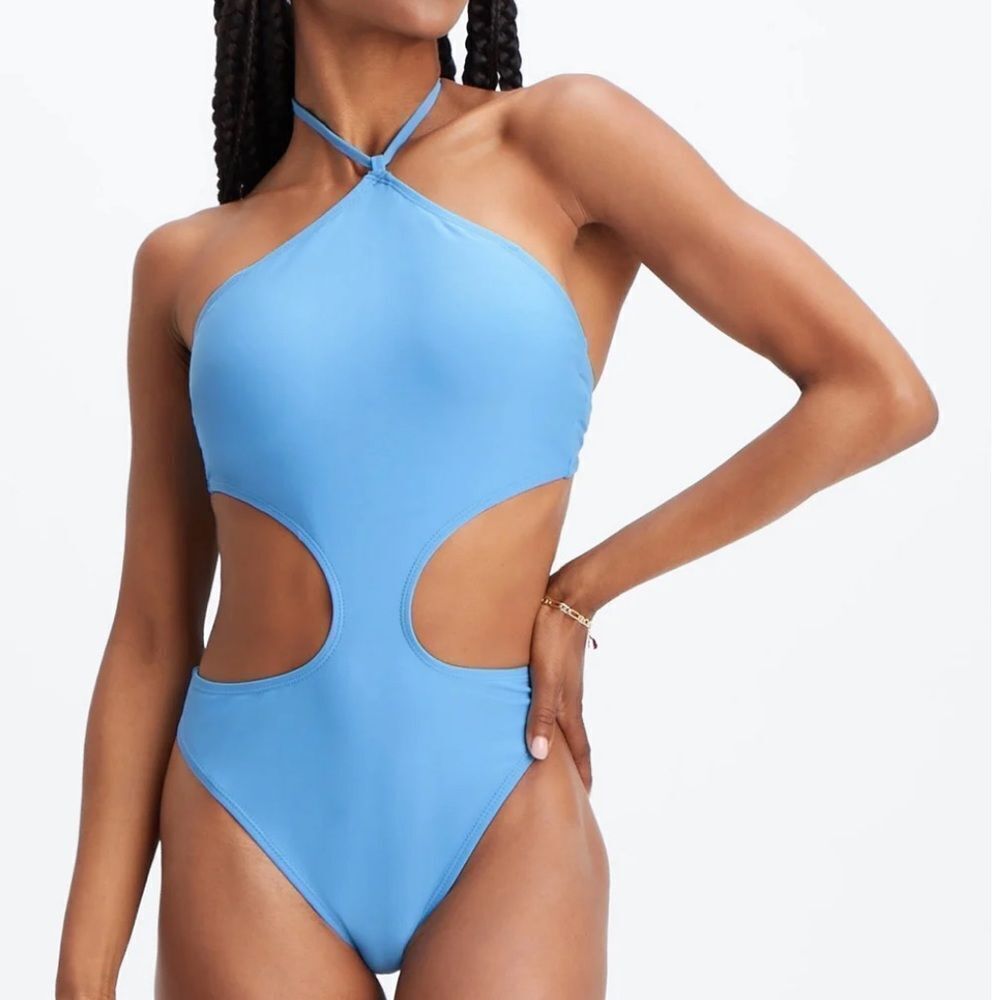 Fabletics Cutout‎ One-Piece Swimsuit Islans Eacape L NWT in packaging